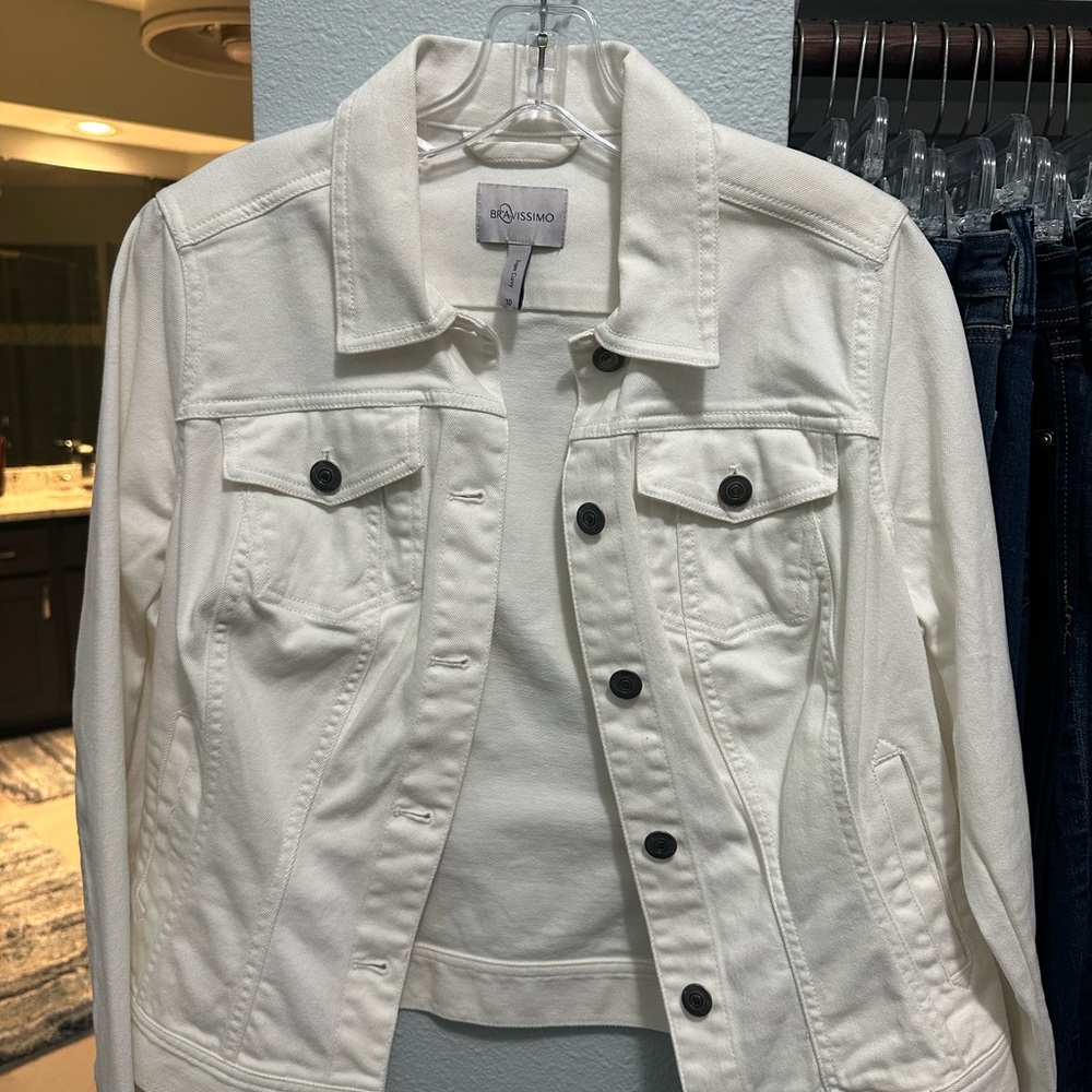 Universal Thread Off-White Denim Jacket - image 1